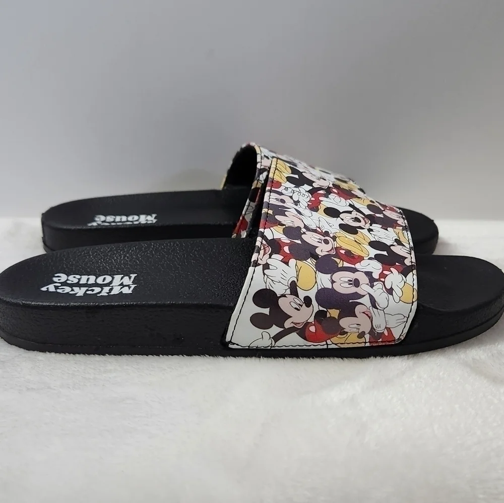 DISNEY Mickey Mouse Graphic Slides Sandals Kids Size 2-3 Unisex